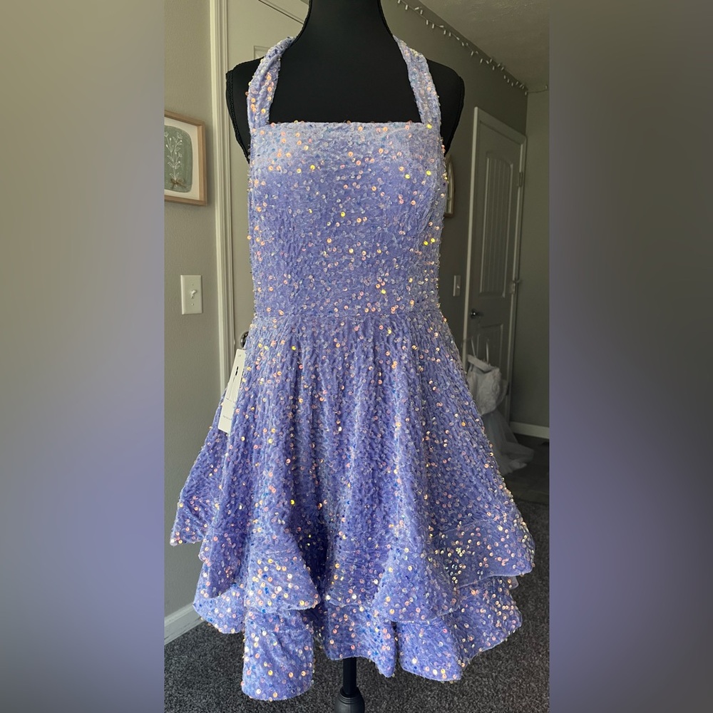 Sparkling Purple Kids Dress